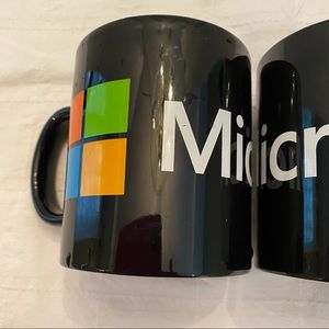 Micro soft coffee mug. MS logo 16oz. Art Deco print mug